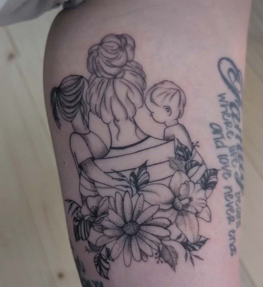 Tatouage black and grey